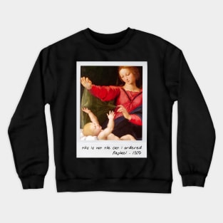 raphael - cat meme Crewneck Sweatshirt